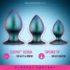 Blush | Anal Adventures Matrix The Metaverse Plug Kit 3 Progressing Tapered Tip Bulb Butt Plug Kit - Image 3