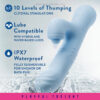 Blush | Devin G Spot Clitoral Dual Stimulation Rabbit Vibrator - 10 Vibration Functions - Soft Silicone - Image 4