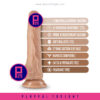 Blush | Dr. Skin Silicone | Dr. Grey Vanilla Rechargeable Thrusting & Vibrating Dildo With Suction Cup Base - Image 2