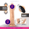 Blush | Dr. Skin Silicone | Dr. Grey Vanilla Rechargeable Thrusting & Vibrating Dildo With Suction Cup Base - Image 4