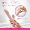 Blush | Fraya 9.5 Inch G Spot Clitoral Dual Stimulation Silicone Rabbit Vibrator With 10 Thrusting Vibrations - Image 4