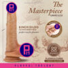 Blush | Renaissance | DaVinci 8 Inch Realistic Dildo With Sliding Foreskin & Squeezable Balls - Dual Density - Liquid Silicone - Tan - Image 2