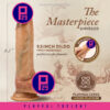 Blush | Renaissance | Raphael 9.5 Inch Realistic Dildo With Sliding Foreskin & Squeezable Balls - Dual Density - Liquid Silicone - Tan - Image 2