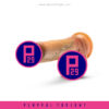 Blush | Renaissance | Raphael 9.5 Inch Realistic Dildo With Sliding Foreskin & Squeezable Balls - Dual Density - Liquid Silicone - Tan - Image 7
