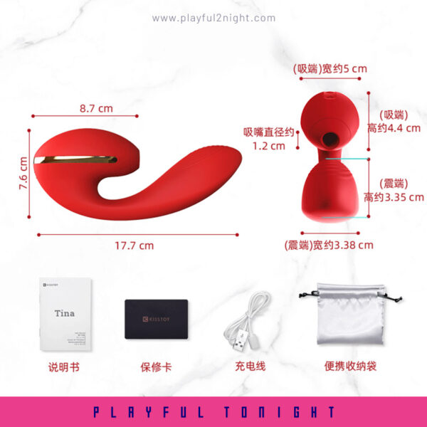 Kistoy | Tina Clit Suck Toy Vagina Vibrator for Woman G Spot Stimulator Couple Clitoris Sucker Adult Intimate Female Masturbator - Image 7