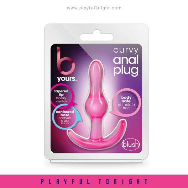 Blush - Curvy Pink 3.5 Inch Anal Plug - Image 3