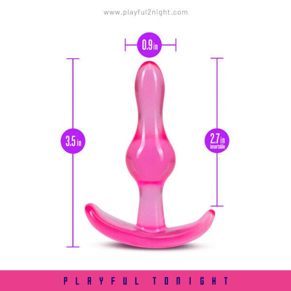 Blush - Curvy Pink 3.5 Inch Anal Plug - Image 4