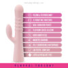 Blush | Jaymie G Spot Clitoral Dual Stimulation Rabbit Vibrator - 10 Vibration Modes - Soft Silicone - Image 2
