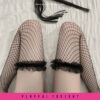 Ruffled Thigh High Fishnet Socks - Image 5