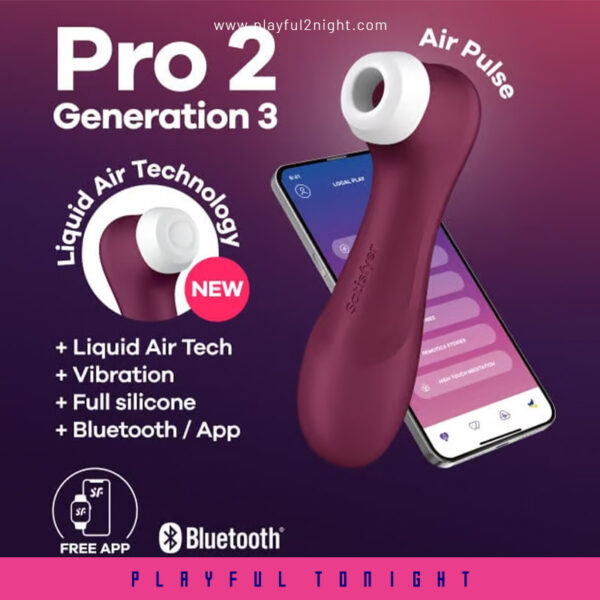 SATISFYER Pro 2 Generation 3 Vibrator Red with Connect App - Image 3