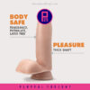 Blush | Dr. Skin Glide | Realistic Vanilla 7-Inch Long Self-Lubricating Dildo With Balls & Suction Cup Base - Image 5