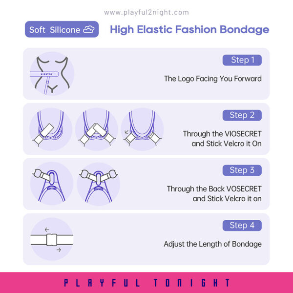 Kisstoy - Viosecret Wearable Clitoral Spot Vibrator with BDSM Bondage - Image 9