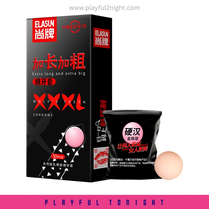 Big Bad Wolf Spike with Soft Bead Condom (10pcs) - Image 2