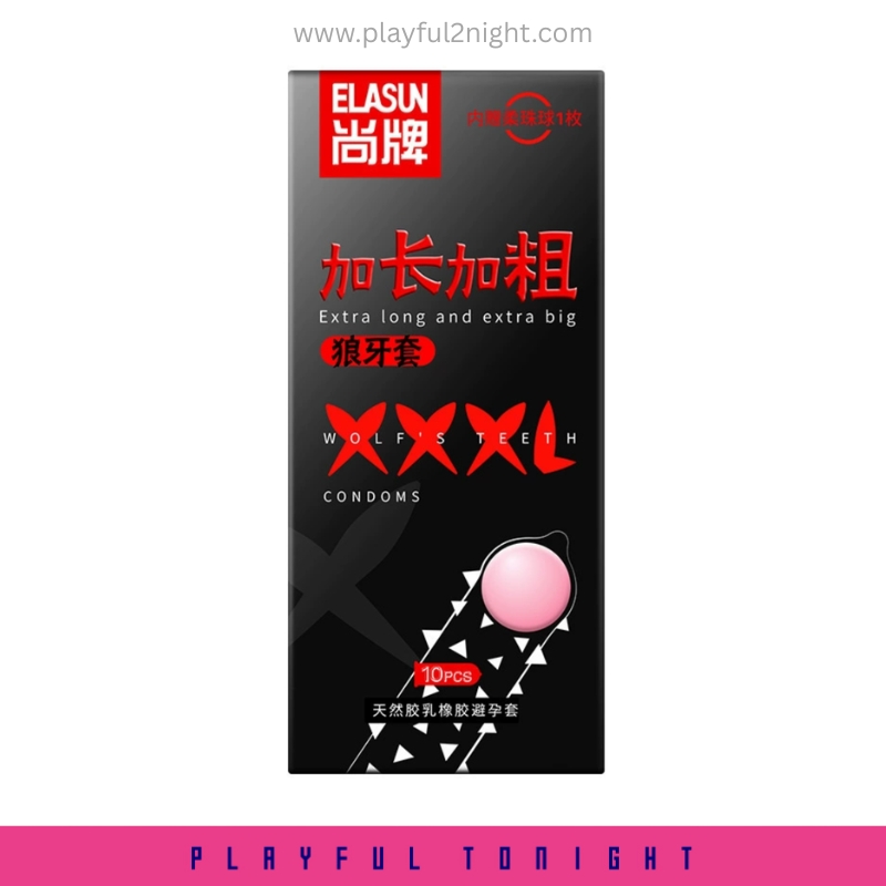 Big Bad Wolf Spike with Soft Bead Condom (10pcs) - Image 3