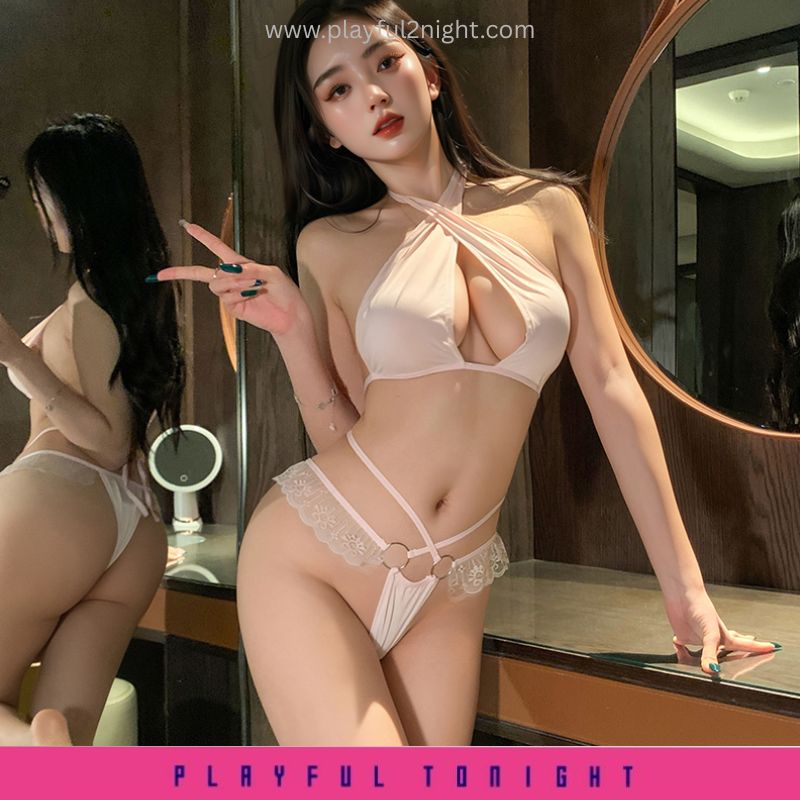 Sweet Affection · Halter Lace Lingerie Set - Image 3