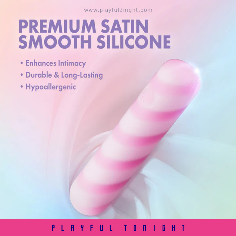 Blush | Play With Me | Sugar Crush 4 Inch Silicone Bullet Vibrator – USB Rechargeable Clitoral Nipple Massager - Image 6