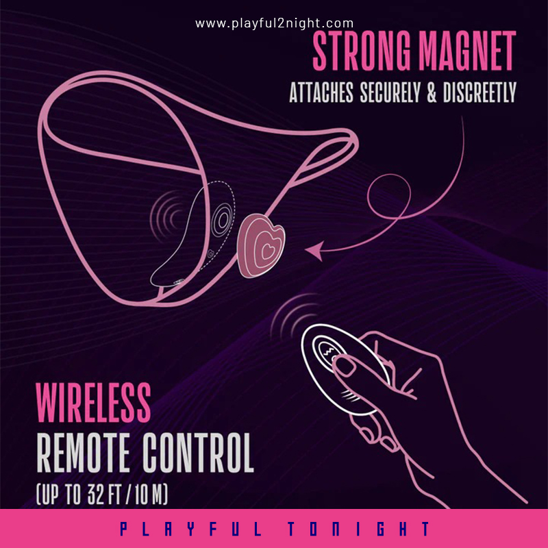 Blush | Temptasia Heartbeat Panty Vibrator With Wireless Remote Control - 9 Vibration Modes - Attaches Discreetly - Image 3