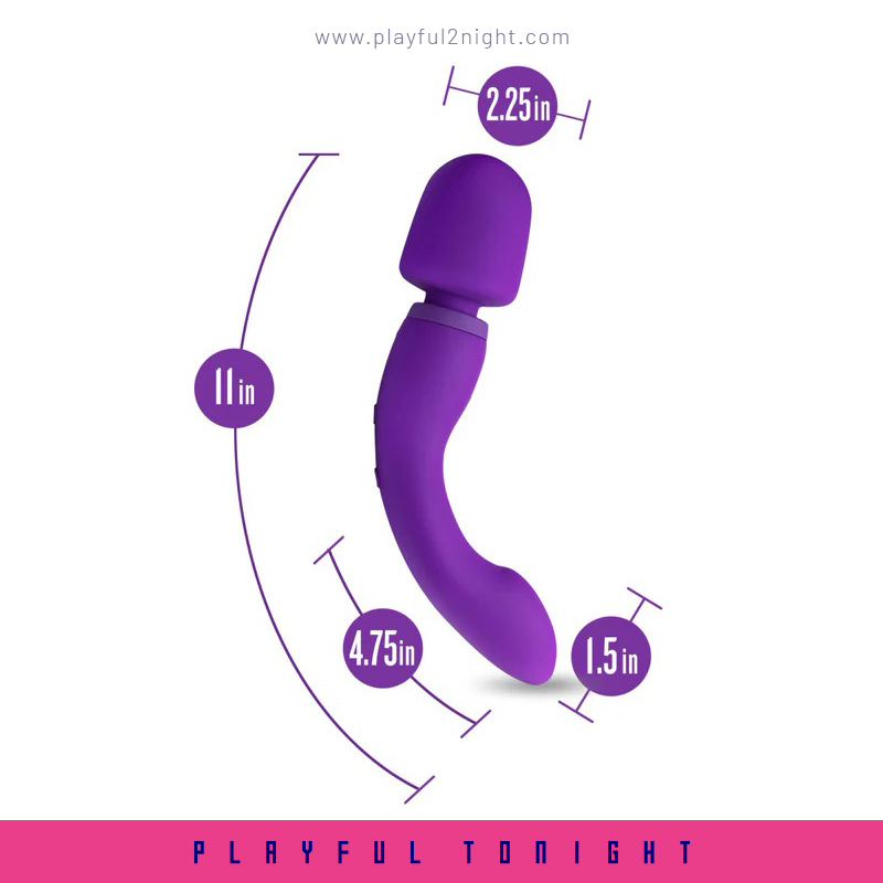 Blush | Wellness | Dual Sense 10 Function Massage Wand With RumboTech™ - Image 3