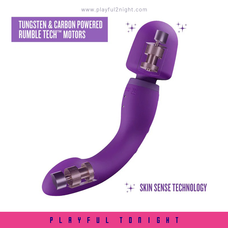 Blush | Wellness | Dual Sense 10 Function Massage Wand With RumboTech™ - Image 5