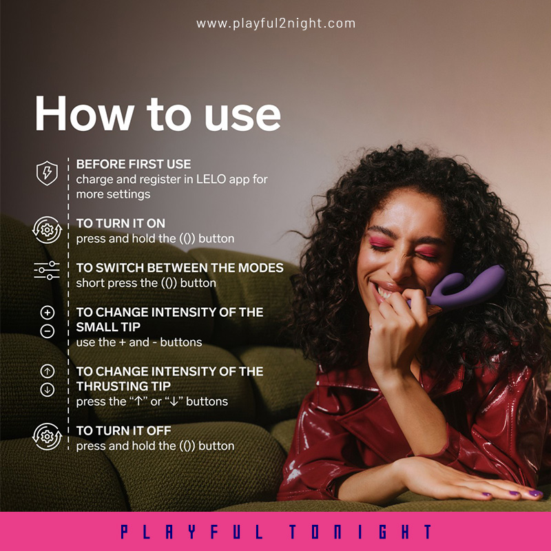 LELO INA Thrust Rabbit Vibrator with App Control - Image 7