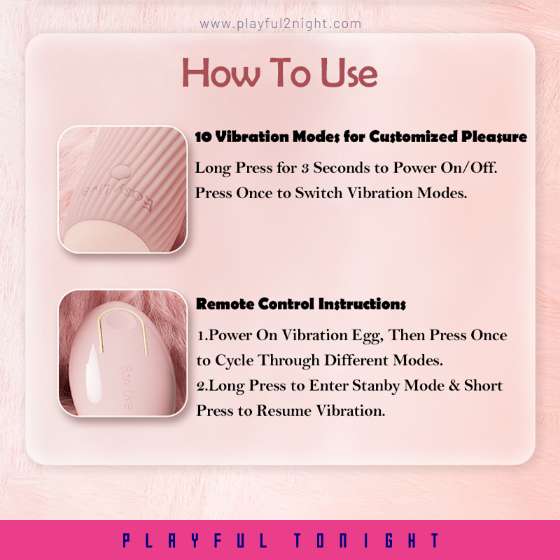Easy Live Pudding Wireless Remote Control Vibrating Egg - Image 6