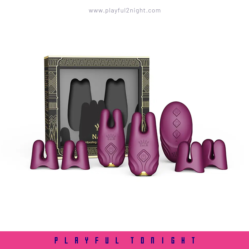 ZALO Nave Vibrating Nipple Clamps With Apps Control - Image 2