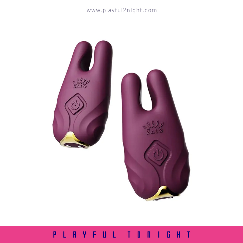 ZALO Nave Vibrating Nipple Clamps With Apps Control - Image 3