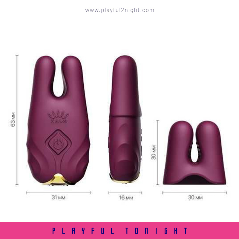 ZALO Nave Vibrating Nipple Clamps With Apps Control - Image 7